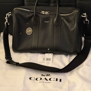 Coach Compass 35 With Leo Charm/Rivets